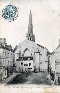 Iconographie - Le chevet de l'église Saint-Pierre et la pace Carnot