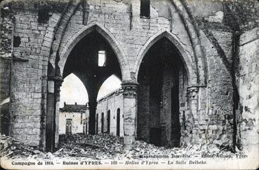 Iconographie - Ruines d'Ypres - Halles d'Ypres
