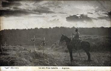 Iconographie - Le soir d'une bataille - Argonne