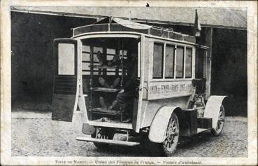 Iconographie - Union des Femmes de France - Voiture ambulance