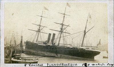 Iconographie - Le transatlantique Saint-Laurent 120m de long