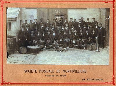 Iconographie - La société musicale de Montivilliers fondée en 1878
