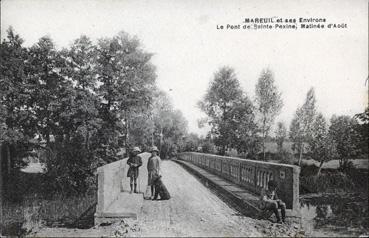 Iconographie - Le pont de Sainte-Pexine, matinée d'août