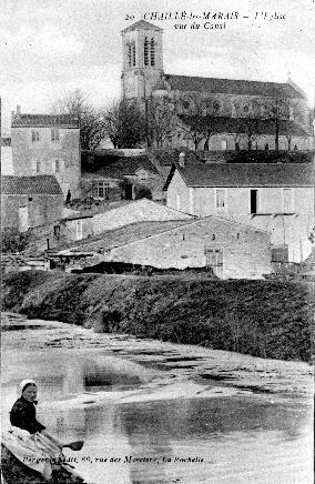 Iconographie - L'église vue de Canal