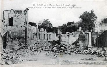 Iconographie - La rue de la Paix après le bombardement