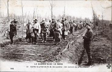 Iconographie - Après la prise de Notre-Dame de Lorette - Un convoi de prisonniers