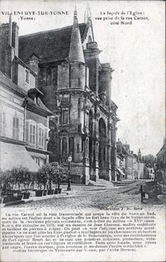 Iconographie - La façade de l'église vue prise de la rue Carnot