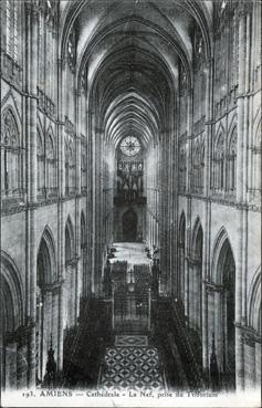 Iconographie - Cathédrale - La nef prise du triforium