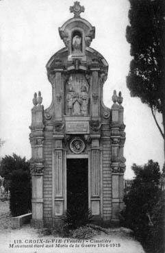 Iconographie - Cimetière - Monument aux morts de la guerre 14 /18