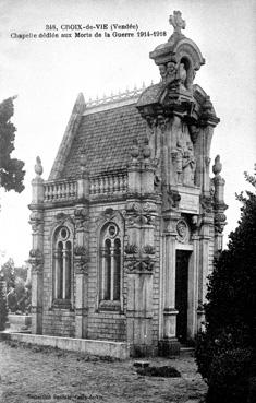 Iconographie - Chapelle dédiée aux Morts de la Guerre 1914-1918