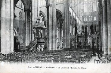 Iconographie - Cathédrale - La chaire et l'entrée du choeur