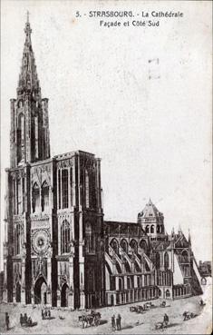 Iconographie - La cathédrale - Façade et côté Sud