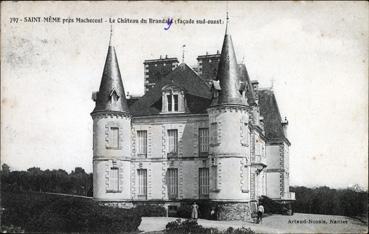 Iconographie - Le château du Branday (façade Sud-Ouest)