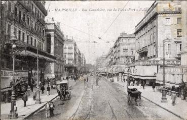 Iconographie - Rue Cannebière, côté du Vieux-port