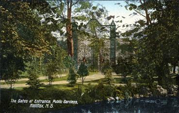 Iconographie - Halifax - The Gates at entrance public Gardens