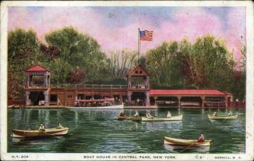Iconographie - New-York - Boat house in central park