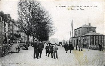 Iconographie - Promenade du quai de la Fosse et bureau du port