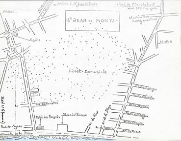 Iconographie - Plan du parcours du général de Gaulle