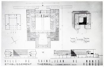 Iconographie - Plan de l'établissement thermal