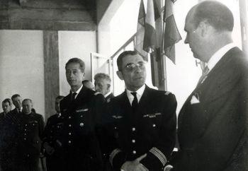 Iconographie - Réception des officiers par Pierre Farcy, maire