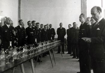 Iconographie - Réception des officiers par Pierre Farcy, maire