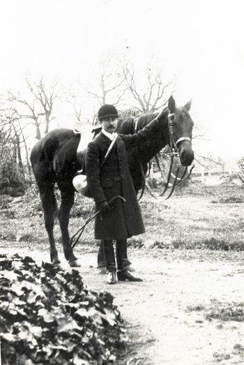 Iconographie - Joseph Gaudin départ pour la chasse à courre