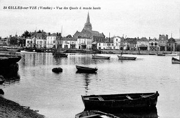 Iconographie - Vue des quais à marée haute