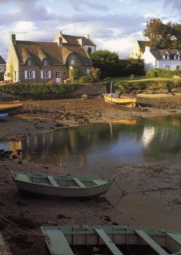 Iconographie - Marée basse devant la petite île de Saint-Cado