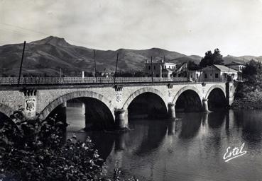 Iconographie - Frontière franco-espagnole - Le pont