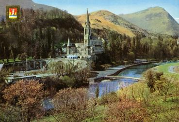 Iconographie - La basilique, le Gave et les nouveaux ponts