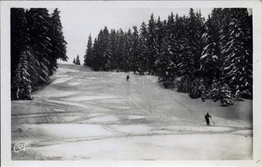 Iconographie - Le téléférique - Pistes vers le Mont d'Arbois