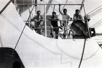 Iconographie - Georges Tanneau et ses camarades d'équipage