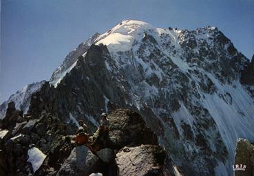 Iconographie - Massif du Mont-Blanc - L'Aiguille Verte versant Nant-Blanc
