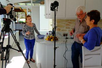 Iconographie - Tournage sur la cuisine locale pour le Daviaud