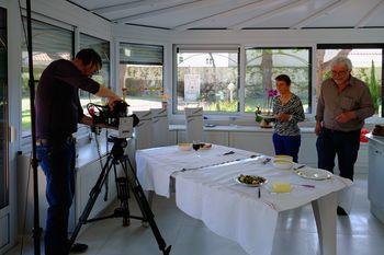 Iconographie - Tournage sur la cuisine locale pour le Daviaud