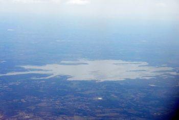 Iconographie - Le lac de Grand-Lieu vu d'avion