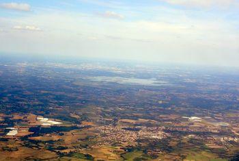 Iconographie - Le lac de Grand-Lieu vu d'avion