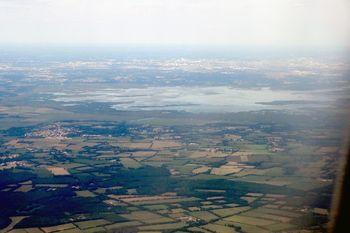 Iconographie - Le lac de Grand-Lieu vu d'avion