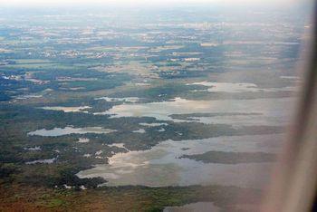 Iconographie - Le lac de Grand-Lieu vu d'avion