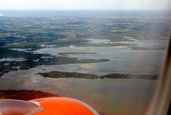 Iconographie - Le lac de Grand-Lieu vu d'avion