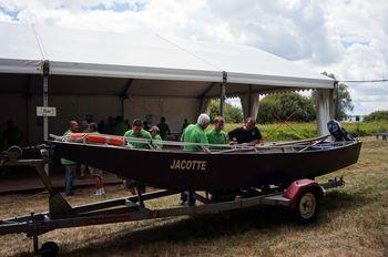 Iconographie - Baptême du bateau Jacotte pendant la fête de la Pierre-Aigue