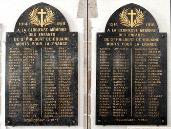 Iconographie - Plaques des Morts pour la France de l'église