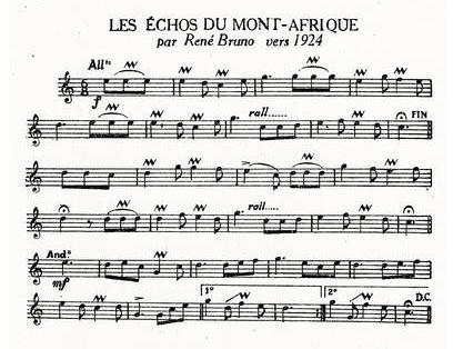 Partition - Echos du Mont-Afrique (Les)