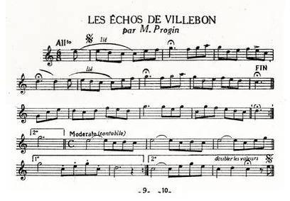Partition - Echos de Villebon (Les)