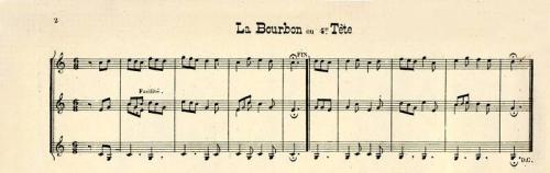 Partition - Bourbon ou 4e tête (La)