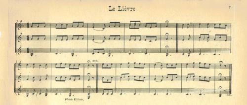 Partition - Lièvre (Le)