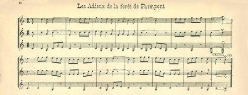 Partition - Adieux de la forêt de Paimpont(Les)