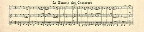 Partition - Bonsoir des Chasseurs (Le)