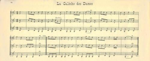 Partition - Calèche des Dames (La)