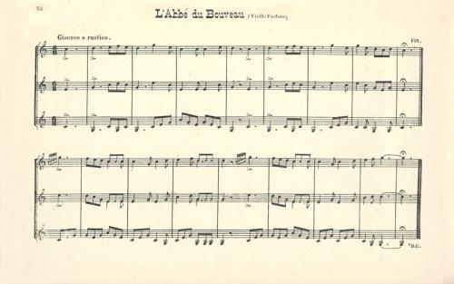 Partition - Abbé du Bouveau (L')